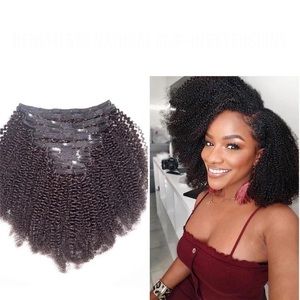 Kinky Curly Clip In Extensions 20 & 22in